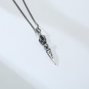 Stainless Steel Buddhist VAJRA PROTECTION Pendant Necklace